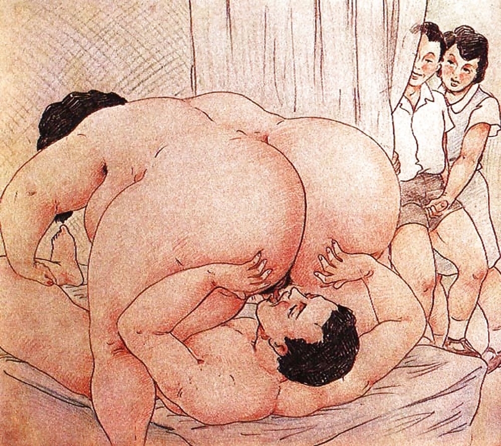 Эротические рисунки толстых баб