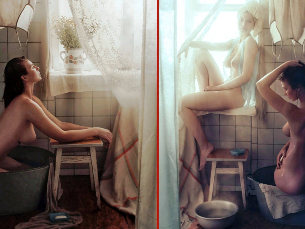 Фотосессия ню в квартире Советской