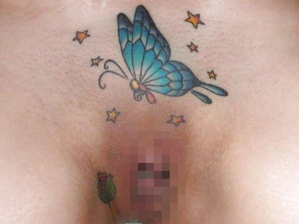 Тату на интимных местах женские
